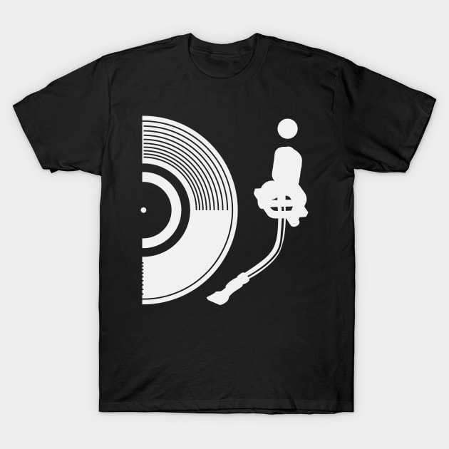 DJ Record | Turntable Turntables Disc Jockey Party T-Shirt by DesignatedDesigner